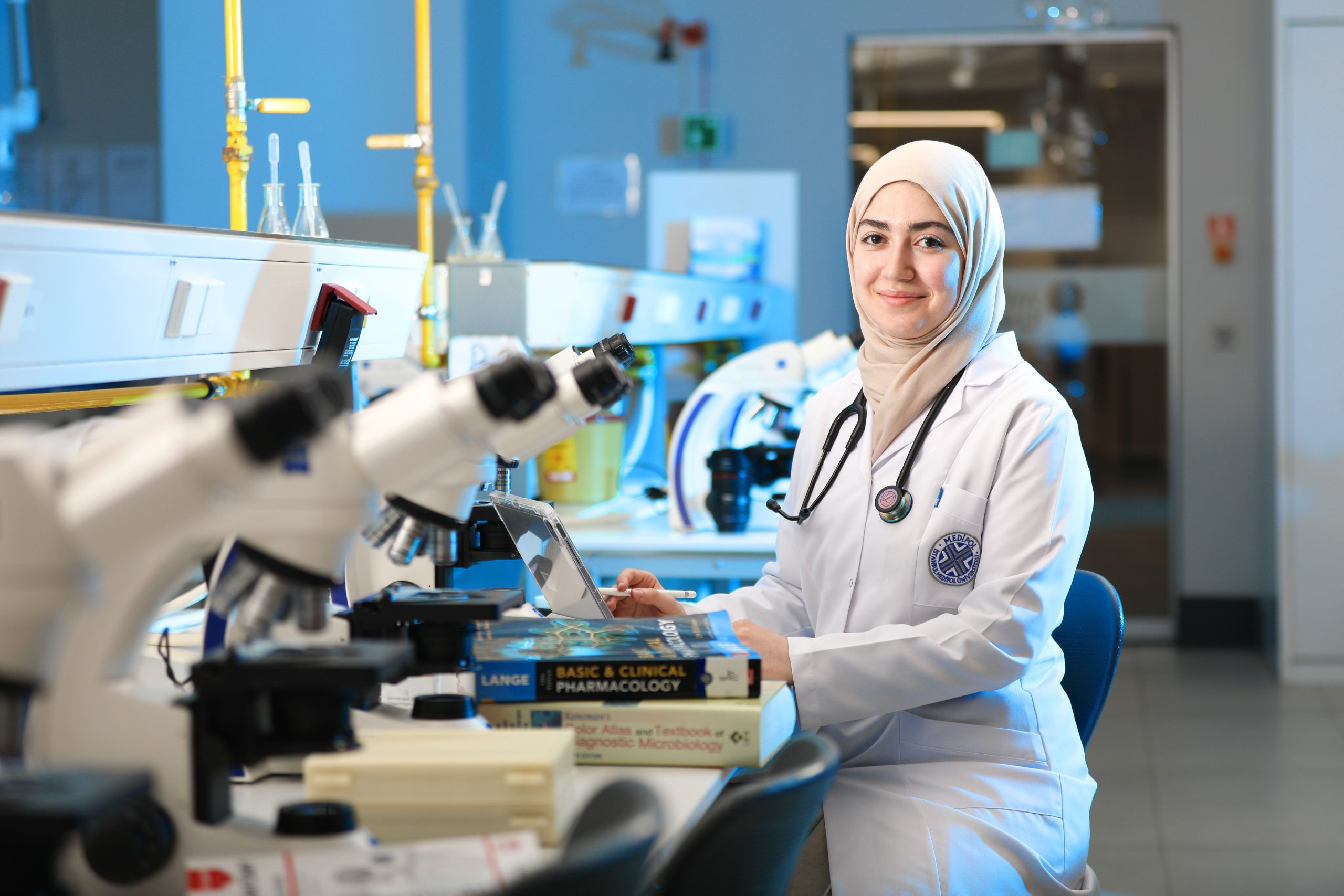 Student in lab-russia